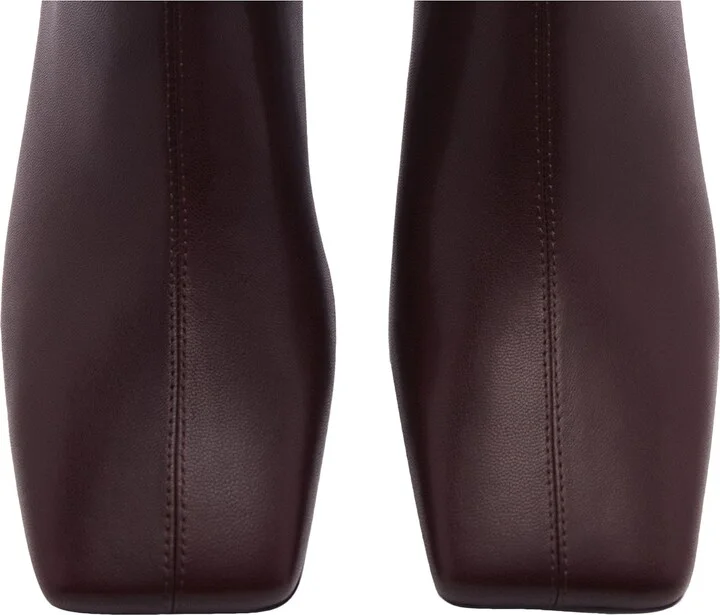 Square Toe Leather Bootie - Image 3