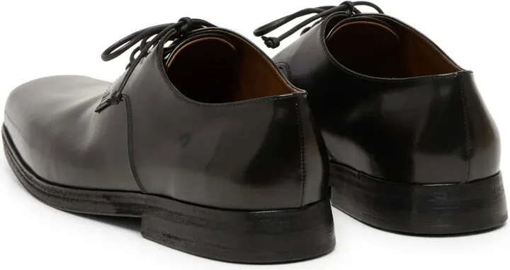 Square Toe Leather Derby Shoes - Image 3