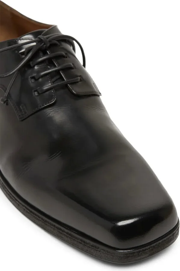 Square Toe Leather Derby Shoes - Image 4