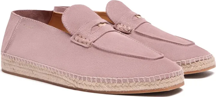 Square-Toe Leather Espadrilles - Image 2