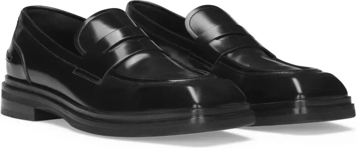 Square-Toe Leather Loafers - Image 2