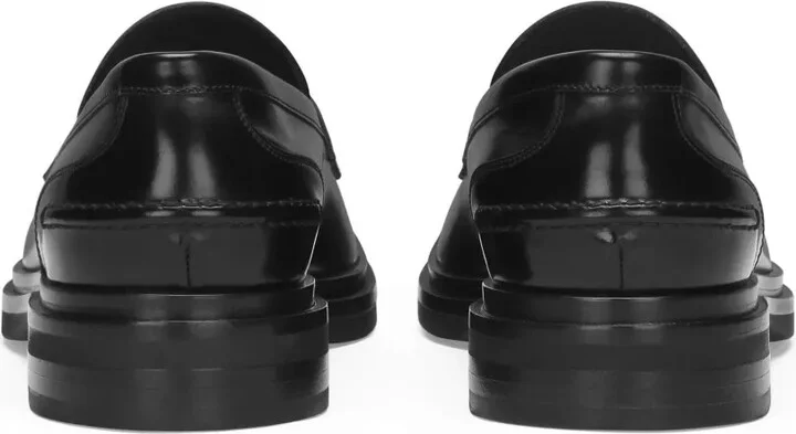 Square-Toe Leather Loafers - Image 3