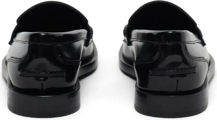 Square-Toe Leather Loafers - Image 3