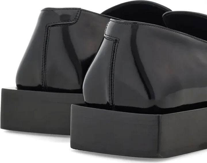 Square-Toe Leather Loafers - Image 3