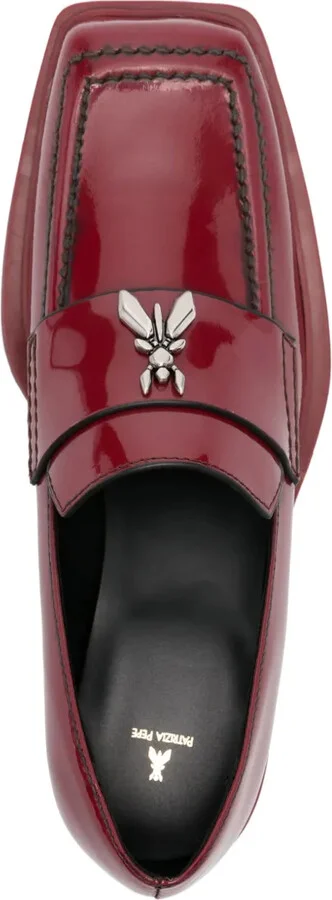 Square Toe Leather Loafers - Image 4