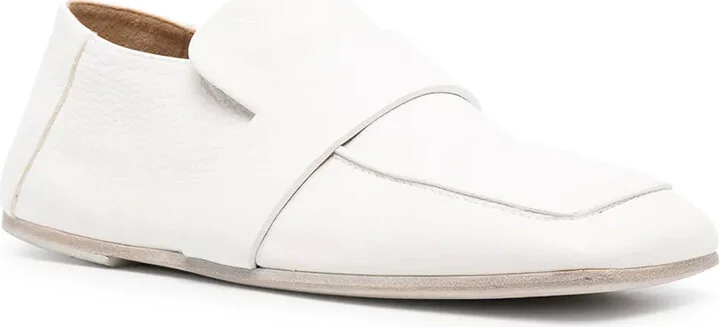 Square-Toe Leather Loafers - Image 2