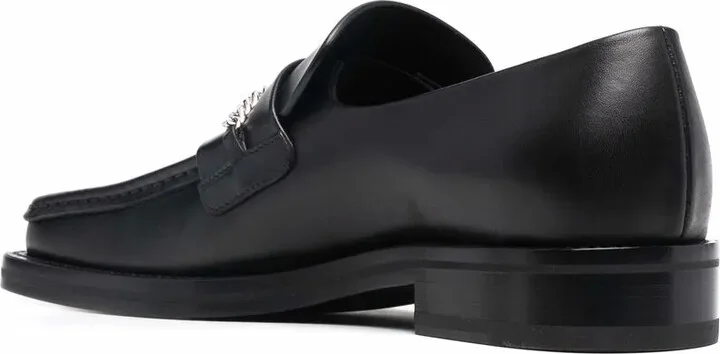 Square-Toe Leather Loafers - Image 3