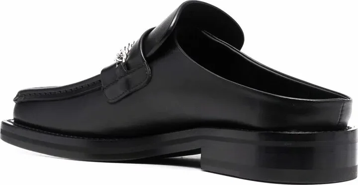 Square-Toe Leather Loafers - Image 3