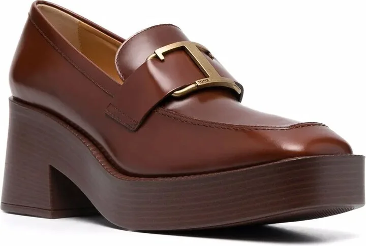 Square-Toe Leather Loafers - Image 2