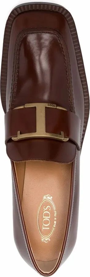 Square-Toe Leather Loafers - Image 4