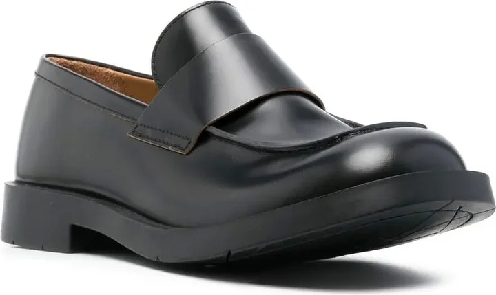 Square-Toe Leather Loafers - Image 2