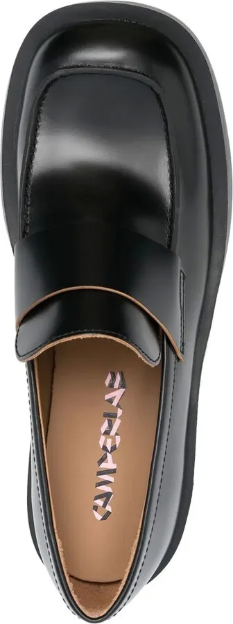 Square-Toe Leather Loafers - Image 4