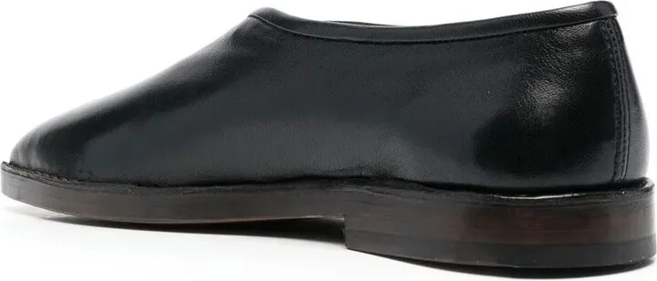 Square-Toe Leather Loafers - Image 3