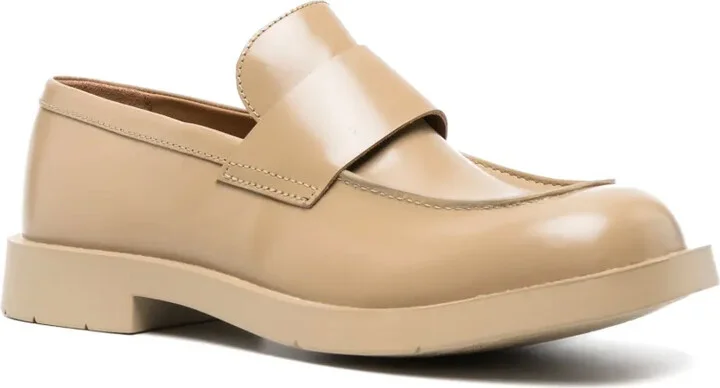Square-Toe Leather Loafers - Image 2