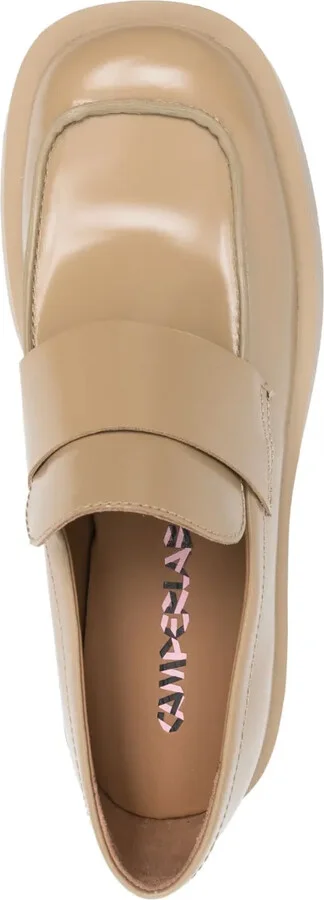Square-Toe Leather Loafers - Image 4