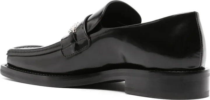 Square-Toe Leather Loafers - Image 3