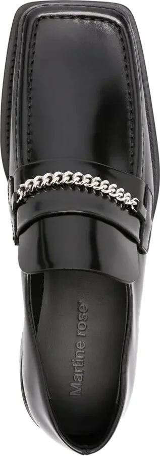 Square-Toe Leather Loafers - Image 4