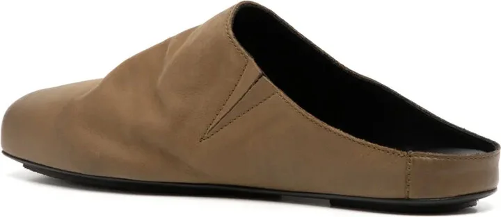 Square-Toe Leather Mules - Image 3