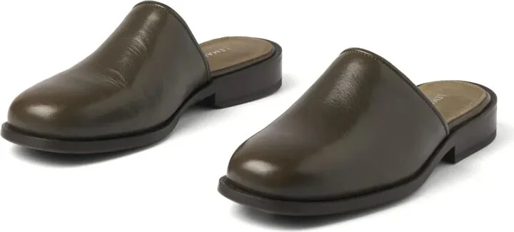 Square-Toe Leather Mules - Image 2