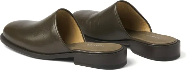 Square-Toe Leather Mules - Image 3