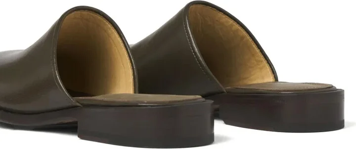 Square-Toe Leather Mules - Image 4