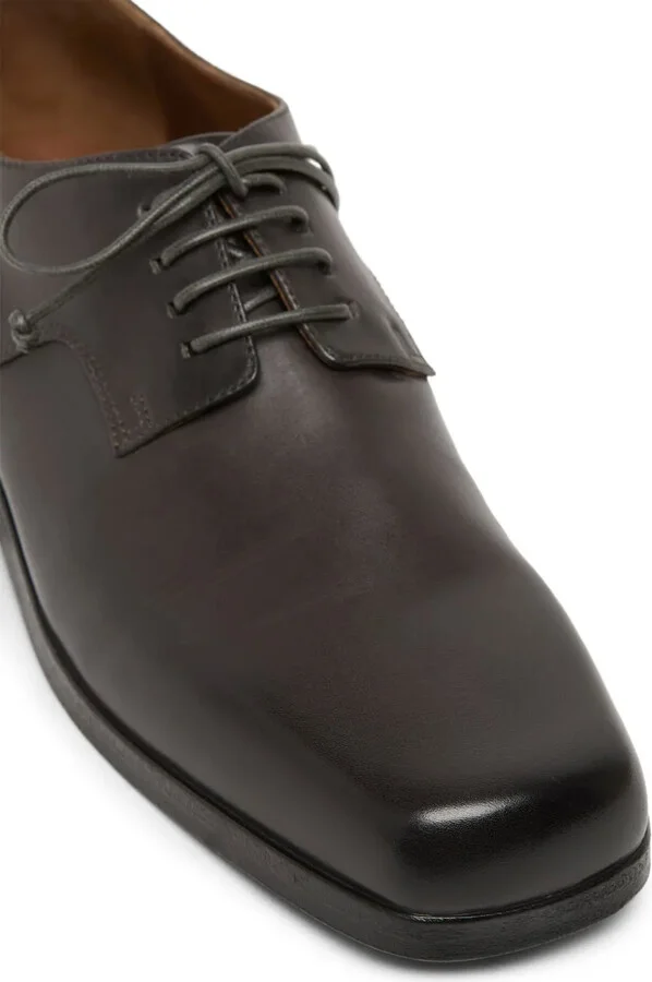 Square-Toe Leather Oxford Shoes - Image 4