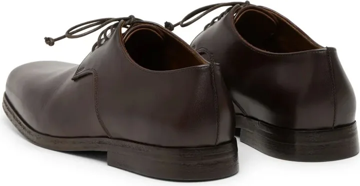 Square-Toe Leather Oxford Shoes - Image 3