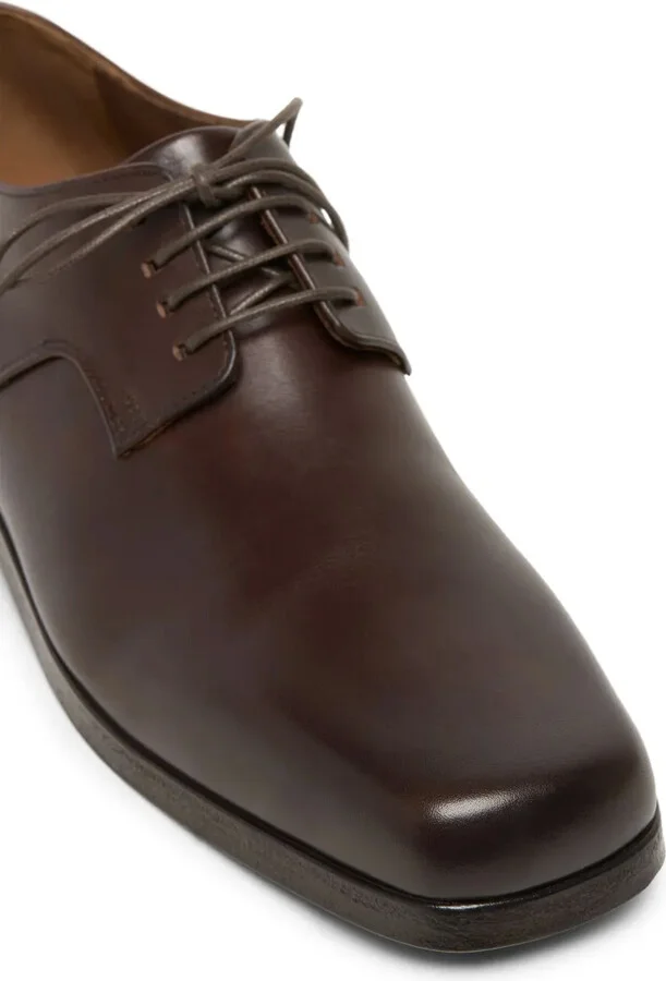 Square-Toe Leather Oxford Shoes - Image 4