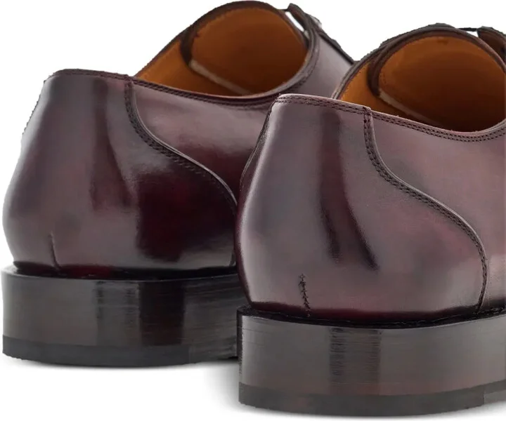 Square-Toe Leather Oxford Shoes - Image 3