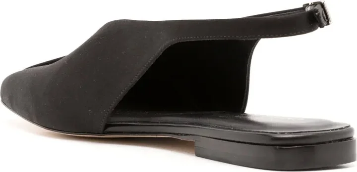 Square-Toe Leather Pumps - Image 3
