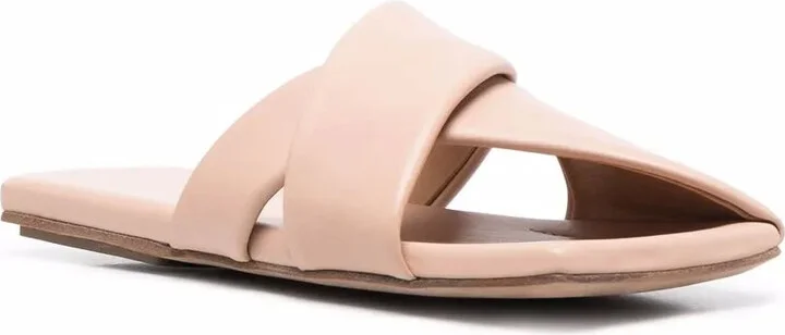 Square-Toe Leather Sandals - Image 2