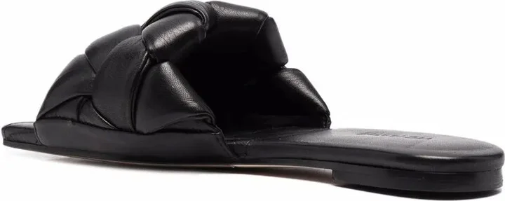Square-Toe Leather Sandals - Image 3