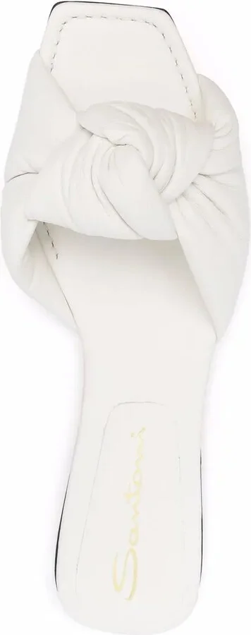 Square-Toe Leather Sandals - Image 4