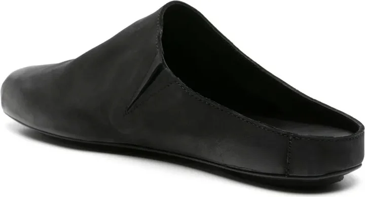 Square-Toe Leather Slippers - Image 3