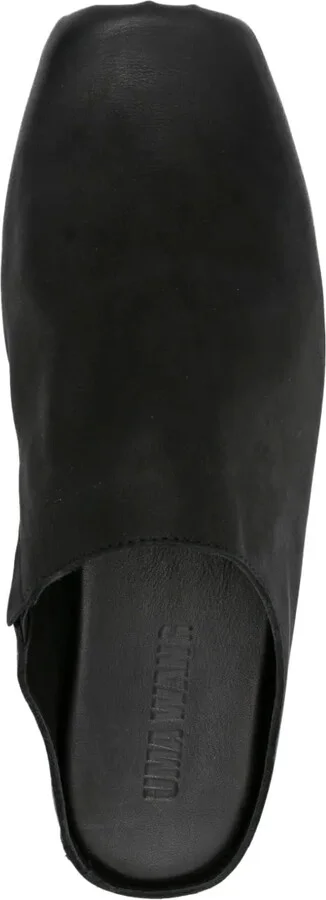 Square-Toe Leather Slippers - Image 4