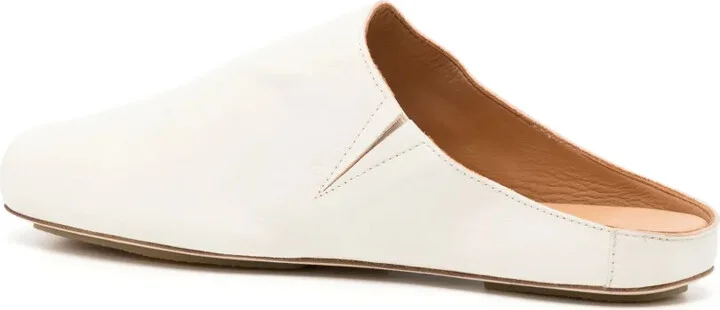 Square-Toe Leather Slippers - Image 3