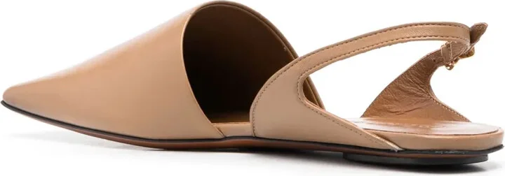 Square-Toe Leather Slippers - Image 3