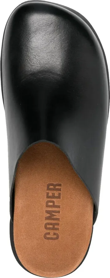 Square-Toe Leather Slippers - Image 4