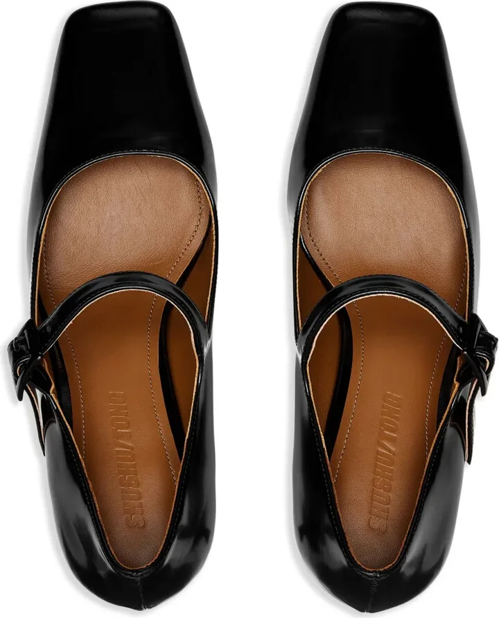 Square-Toe Mid-Heel Pumps - Image 4