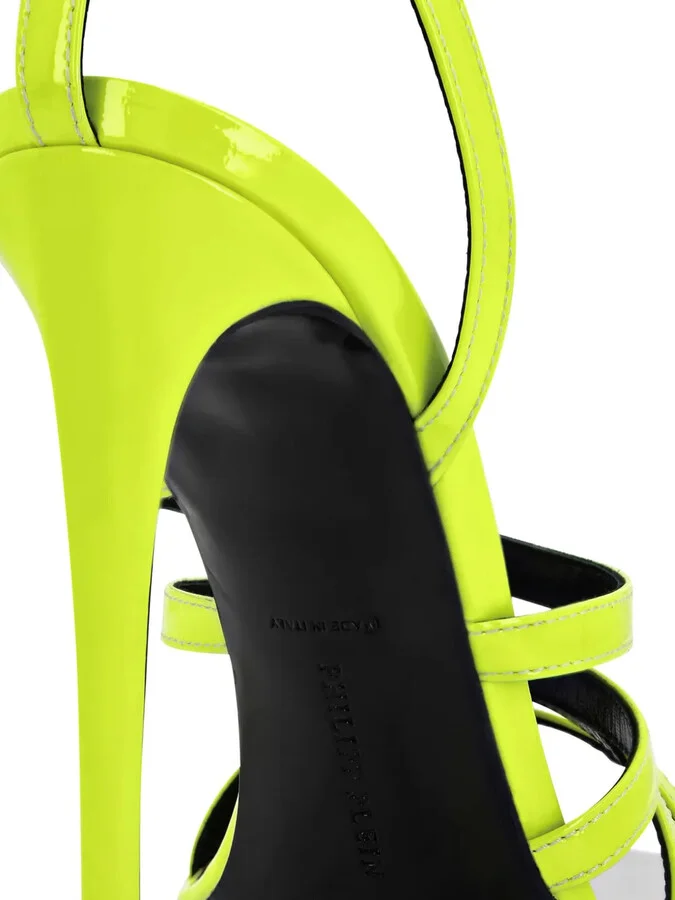 Square-Toe Patent Leather Sandals - Image 4