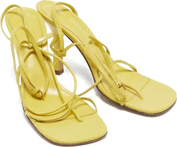 Square-Toe Patent Leather Sandals - Image 3