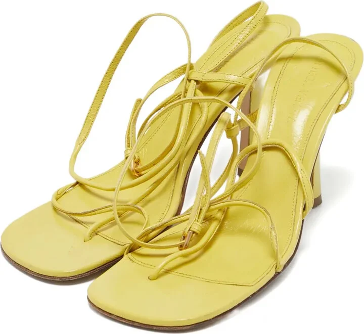 Square-Toe Patent Leather Sandals - Image 4