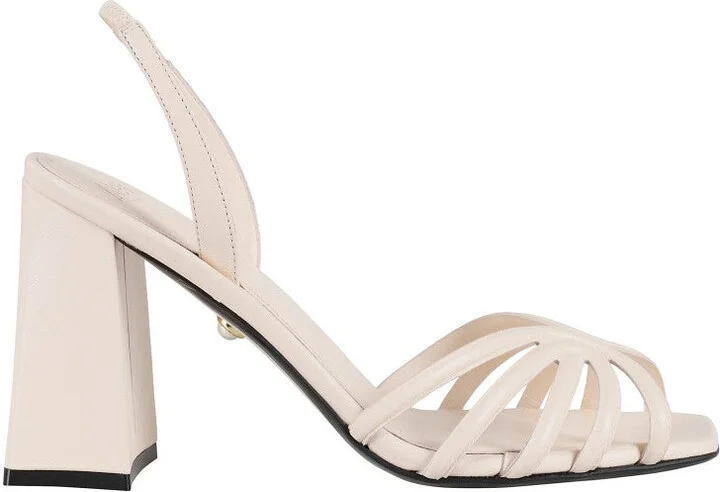 Square Toe Sandals With 3D Cage Design