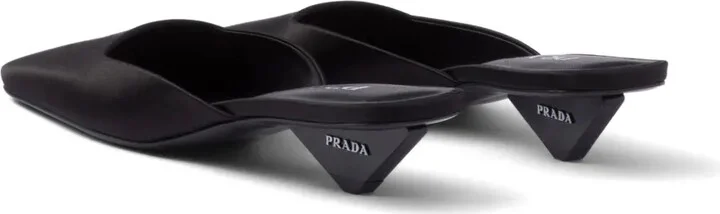 Square-Toe Satin Mules - Image 3