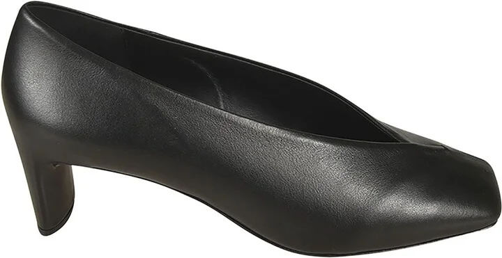 Square Toe Slide-on Pumps