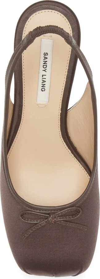 Square Toe Slingback Ballet Pump - Image 5