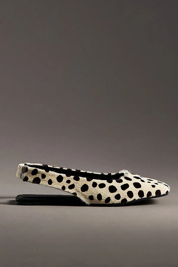 Square-Toe Slingback Flats - Image 5