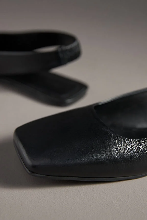 Square-Toe Slingback Flats - Image 3