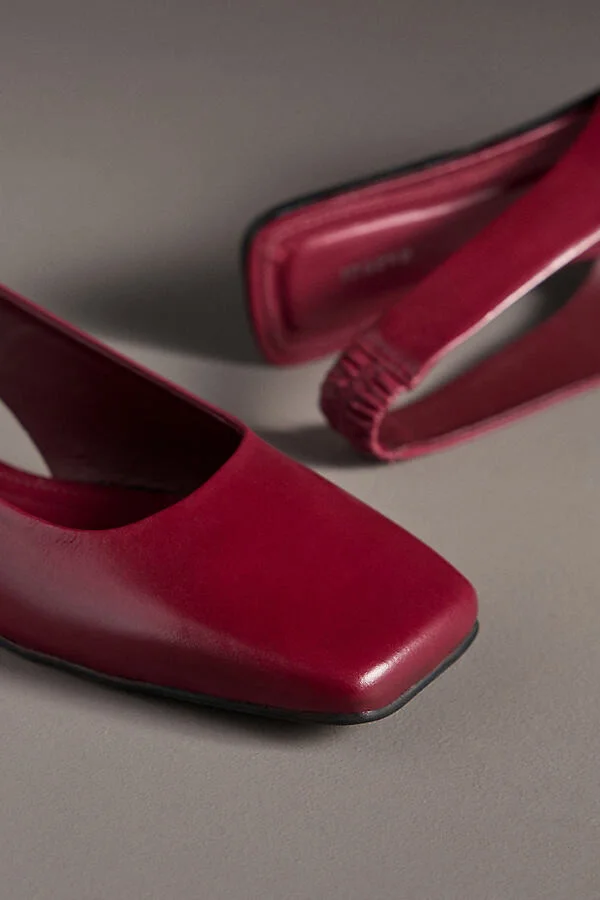 Square-Toe Slingback Flats - Image 3