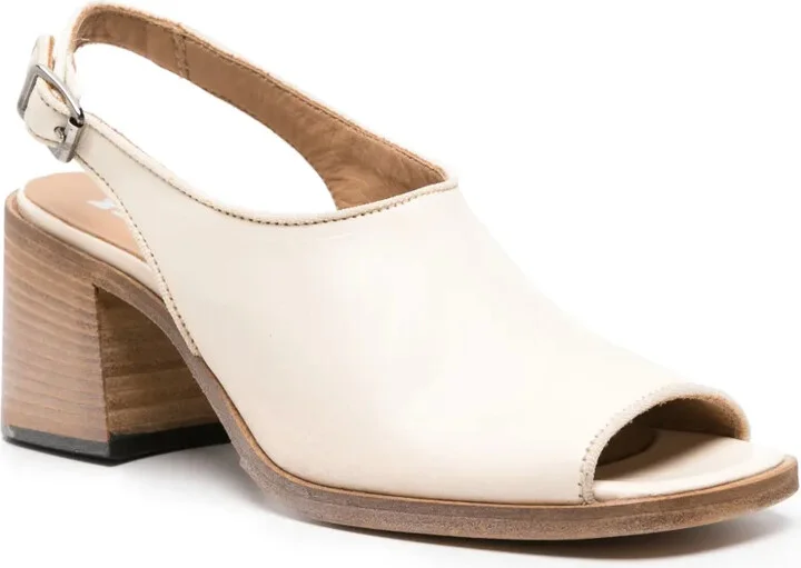 Square-Toe Slingback Sandals - Image 2